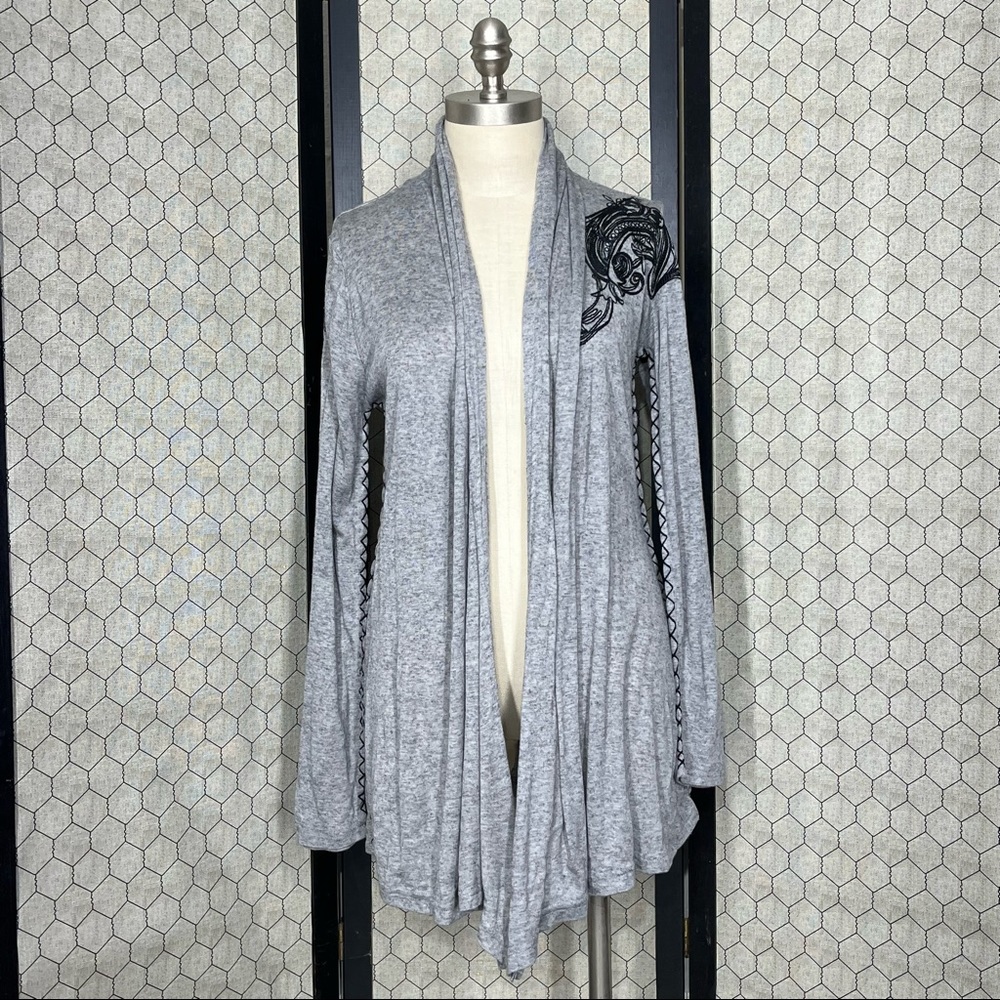 Love Culture Embroidered Cardigan